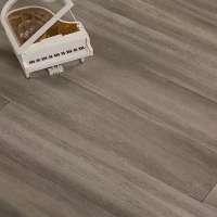 European Antique Light Grey color UV Coating Asian Taun solid wood flooring