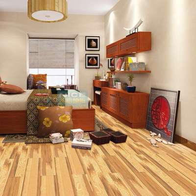 brushed big beveled easy click 12mm HDF laminate flooring China factory cheap price